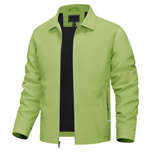 Chaqueta Cortavientos Personalizada al por Mayor para Hombre, Impermeable, con Cuello Alto Flexible y Cremallera, Corte Regular Relajado, Chaqueta Clásica - Product Image 5