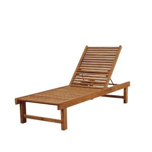 Chaise longue en teck pour l'extérieur, fabriquée en Indonésie - Product Image 1