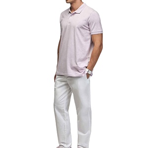 Camisetas de polo transpirables para hombre con logotipo personalizado 100% de algodón de manga corta transpirable de punto de verano ajuste informal OEM fábrica a granel - Product Image 6