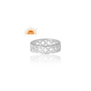 Nuevo diseño de tendencia, anillo de banda de Plata de Ley 925, joyería de diseño personalizado para mujer, regalo para ella. - Product Image 2