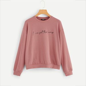 Sweat-shirts décontractés en tricot imprimé pour femme, designs tendance, doux, 100% coton, imperméables, vêtements d'hiver, décoration à paillettes, logo sur le devant - Product Image 4