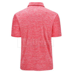 เสื้อยืดโปโลผู้ชายแขนสั้นผ้าคอตตอนโพลีเอสเตอร์ดีไซน์ใหม่ - Product Image 3
