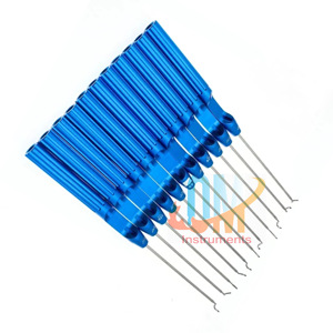 Passage de fil de reconstruction de ligament arthroscopique utilisant des instruments chirurgicaux élevés de crochet de suture orthopédique | OldMed Instruments - Product Image 5