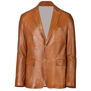 Manteau en cuir classique décontracté pour hommes, nouveau style, matériau de haute qualité, imperméable, respirant, avec boutons, décoration, coupe ample - Product Image 4