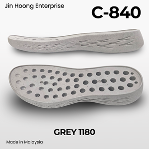 Jin Hoong [C-840] Zapatos de Mujer con Suela Ligera de PVC Gris Claro con Características Duraderas Antideslizantes y Resistentes al Agua - Gris 1180 - Product Image 2