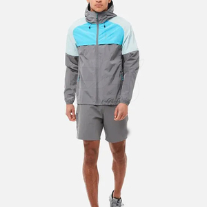 Light Weight Summer Men Windbreaker Short Sets Breathable High Street Style Polyester/Nylon OEM Service - Product Image 4