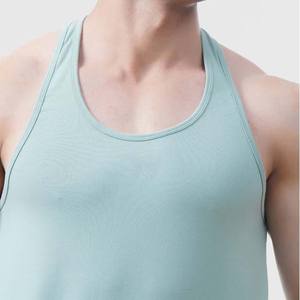 Débardeurs à col rond pour hommes de haute qualité 100% coton sans manches Débardeurs personnalisés à séchage rapide Gym Fitness Débardeurs pour hommes - Product Image 6