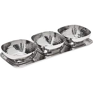 Plat de service pour fruits secs, support à fruits décoratif, bols de service pour aliments lourds, bol en métal, qualité supérieure, cuisine d'hôtel, restauration - Product Image 3