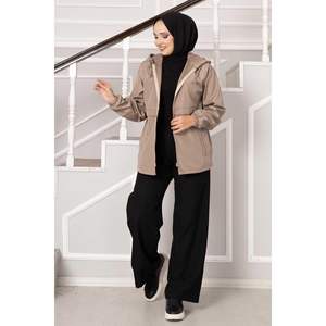 Trench court zippé en vison - Product Image 2