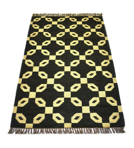 Natural Jute Rugs <b>Runner</b> Indian Handmade Handwoven Rugs Living Room Floor Embroidered Decor Rug - Product Image 1