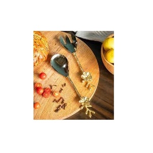 High Quality Brass <b>Spoon</b> Custom logo and New Design Shiny Polished Tabletop Brass <b>Gold</b> <b>Spoon</b> Fork at Low Price - Product Image 3