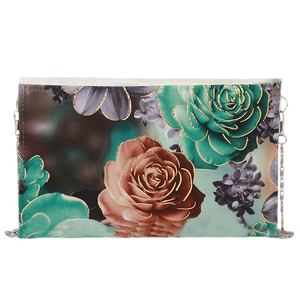 กระเป๋าคลัทช์พิมพ์ลายดอกไม้สำหรับผู้หญิง (1875) - สีเทา - Product Image 4