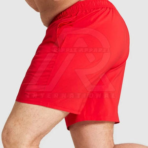 Short de gym personnalisé pour hommes 100% coton Vêtements de fitness confortables avec votre propre logo Service OEM solide et décontracté fabriqué en usine - Product Image 4