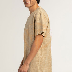 T-shirts pour hommes en coton 100% respirant, style streetwear, délavage acide, vente chaude, léger - Product Image 4