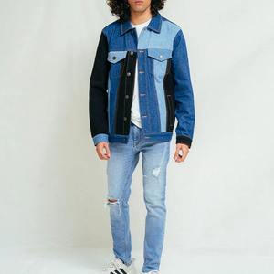 Chaqueta vaquera para hombre de alta calidad OEM al por mayor, ropa de moda de invierno lavable personalizada con lana y material de tela - Product Image 2