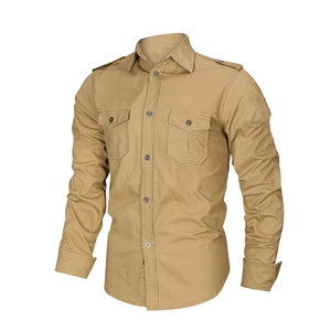 Oem Service Chemise cargo d'été pour hommes Chemises cargo grande taille respirantes en coton pour entraînement Nouveau design - Product Image 1