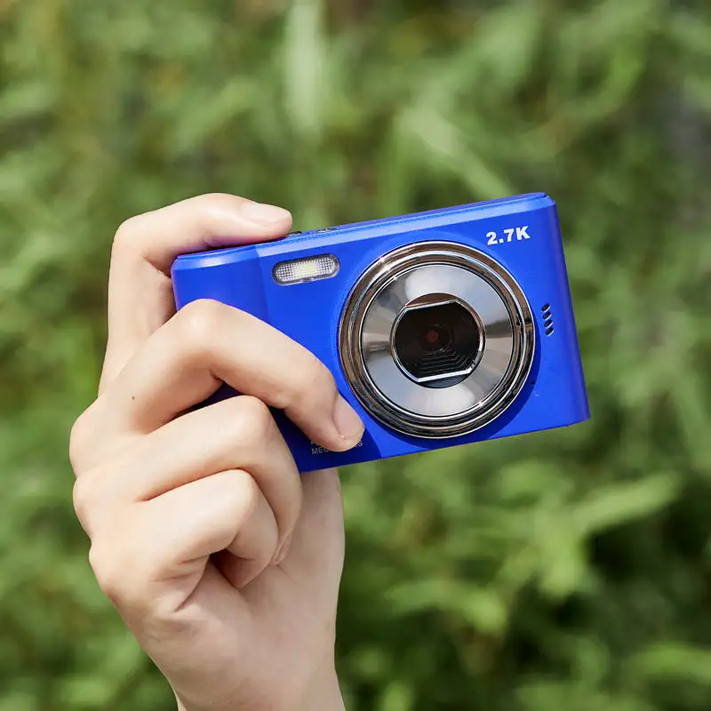 กล้องภาพถ่ายดิจิตอลพร้อมจอแสดงผลสี2.4นิ้วกล้องมินิ Vlog 1080P 2.7K ซูมดิจิตอลซูมได้16X