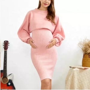 नई सांस महिलाओं के परिधान कपास कपड़े मातृत्व परिधान पोशाक गर्भवती मातृत्व पहनने - Product Image 2