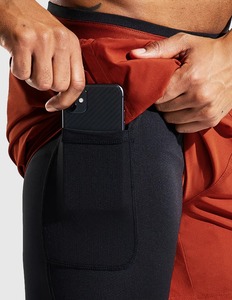 Ropa deportiva de secado rápido para entrenamiento físico Pantalones cortos para correr Equipo en blanco Venta al por mayor Pantalones cortos de gimnasio de algodón personalizados para hombres - Product Image 3