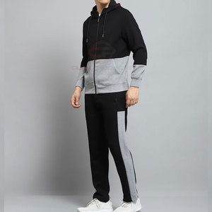 Prix de gros Nouveau design à la mode pour hommes Survêtements unis 100% coton respirant Slim Fit Sportswear - Product Image 2