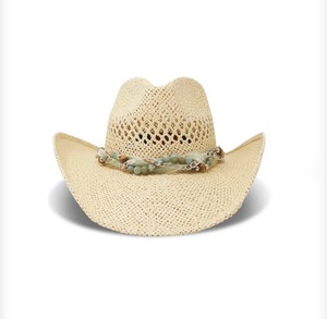 Handmade Twister Cowboy <b>Hat</b> Wide Brim <b>Western</b> Style Character Hand Embroidery Paper Unisex Outdoor Travel Casual Made in Mexico - Product Image 5