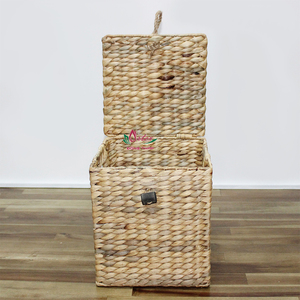Artex Dong Thap Fábrica Vietnam Seagrass Agua Jacinto Caja de pañuelos Almacenamiento Artesanías hechas a mano personalizadas - Product Image 3
