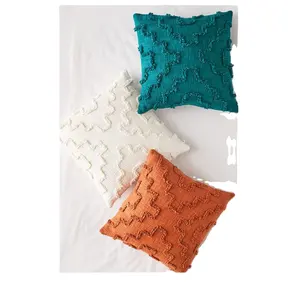 MULTI COLOR HAND-LOOM CUSHION COVER wholesale cotton canvas creative designer cushion cover home sofa decoration