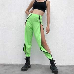 Pantalon en polaire de haute qualité pour femmes, polyester/coton, taille élastique, décontracté, uni, avec plusieurs poches, respirant - Product Image 3