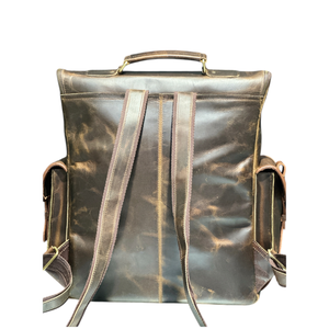 Mochila Unisex de Cuero Genuino Vintage para Portátil, Resistente al Agua, Multifuncional, de Gran Capacidad y Duradera - Product Image 4