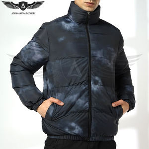 Men Printed High Quality Wholesale Quilted Lightweight Packable Streetwear Warm & Comfortable Slim Fit <b>Puffer</b> Hooded <b>Jackets</b> - Product Image 4