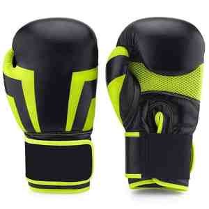 Gants de boxe en polyester et cuir respirants de haute qualité avec logo personnalisé, fermeture à lacets, pour MMA et sparring, vente en gros - Product Image 6