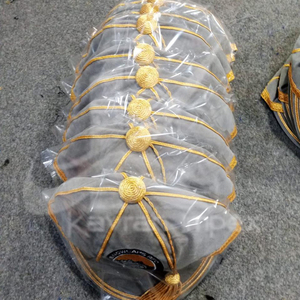 Meilleures casquettes Rugby Traditional Honours, casquette Baggy Cricket avec tresse et pompon en argent - Product Image 3