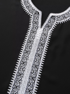 Nouvelle Arrivée 2025 Robe Musulmane Unie Décontractée Vente en Gros Grande Taille Homme Respirant Coton Vêtement Islamique Thobe Taille Adulte - Product Image 2