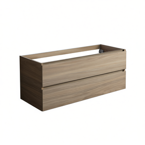 Base à 2 tiroirs en chêne naturel Vieste 120 cm pour ensembles de salle de bain - Product Image 2