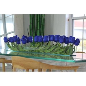VPB4448 - Rectangular Plate Glass Planter Box <b>Vase</b>- 4 x 4 x 48 - Product Image 6