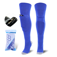 Chaussettes de football pour enfants de haute qualité avec double protection, chaussettes de football personnalisées avec mini protège-tibias intégrés