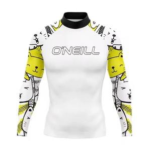 Nuevo verano hombres Rash Guard traje de baño de manga larga nadar Surf camiseta playa protección Uv surf buceo traje de baño medias ropa - Product Image 4