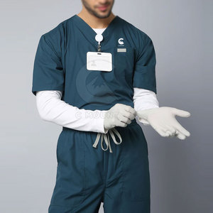 Meilleure vente de tissu tricoté durable uniforme de gommage médical en stock hôpital à l'extérieur - Product Image 4
