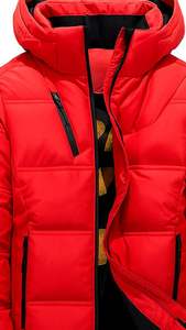 Chaqueta Acolchada Impermeable Ecológica de Estilo Urbano para Hombre, con Capucha y Cierre de Cremallera, Servicio OEM, Talla XS, de Fabricante Profesional - Product Image 4