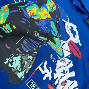 Ensembles de survêtements OEM personnalisés délavés à l'acide survêtements en coton épais avec broderie d'appliques et fermeture éclair ensembles de survêtements à capuche et pantalons de survêtement pour hommes - Product Image 3