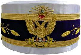 MASONIC Royal Arch RAM PHP Crown Crowns CAP RED HAT Tamaño 60 Masonic Royal Arch cap - Product Image 3