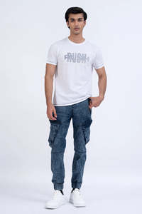 Pantalon de jogging unisexe en molleton léger et respirant pour adultes à séchage rapide imprimé avec strass et motif appliqué lavé 100% coton - Product Image 4