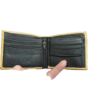 Portefeuille vintage pour homme fait main avec blocage RFID, doublure en nylon et motifs animaliers, taille L=4.5xH=3.5xW=2 POUCES, fabriqué en Inde - Product Image 2