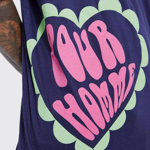 Ropa de moda para hombre, venta al por mayor, camiseta informal estampada con cuello redondo, Camiseta de algodón de manga corta para hombre, ropa a granel - Product Image 6