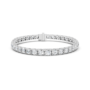 Bracelet tennis en diamants CVD cultivés en laboratoire 13,198 CT VVS-VS EF, taille brillant rond, or 18 carats, 14 carats, 10 carats et argent 925, rose - Product Image 6