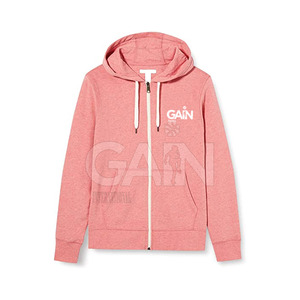 Vêtements décontractés Sweats à capuche zippés Sweats à capuche zippés en coton mélangé et polyester Manches longues Slim Fit Zipper Hoodies - Product Image 1