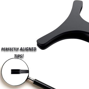 Outils de beauté noirs pince à cils en acier inoxydable et applicateurs pince à épiler faux cils pour utilisation d'extension de cils - Product Image 4