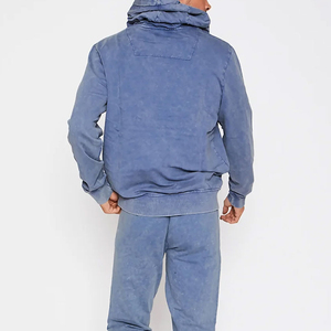 Sudadera con Capucha Personalizada para Hombre, Invierno, Gruesa, Lavada al Ácido, con Estampado 3D, 100% Algodón, Forro Polar, Transpirable, de Secado Rápido - Product Image 2