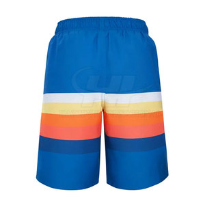 Shorts décontractés pour hommes, taille élastique, couleur unie, personnalisable, écologiques, respirants, en polyester/coton, fabriqués au Pakistan - Product Image 2