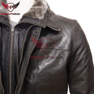 Men's Black Leather <b>Coat</b> - Customized Elegance Tailored to Perfection Men's Black Leather <b>Coat</b> Customized Leather Jacket - Product Image 4